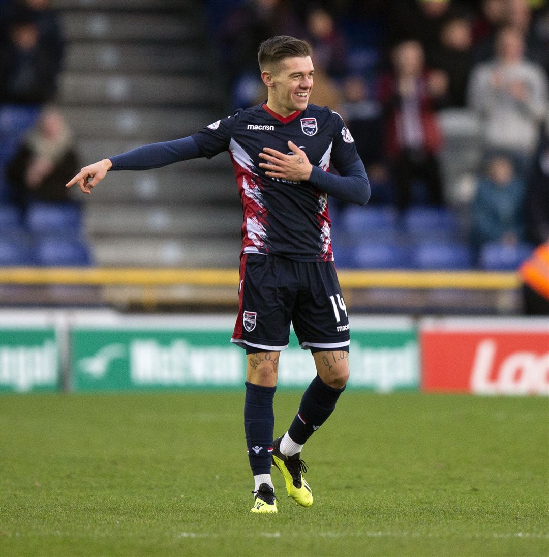 Josh Mullin says he never considered leaving Ross County this summer despite being linked with other clubs. Picture: Ken Macpherson