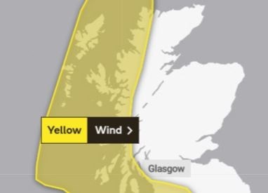 The second warning comes into force on Monday. Picture: Met Office.
