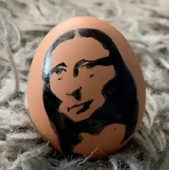 Aleksandra's Mona Lisa egg.
