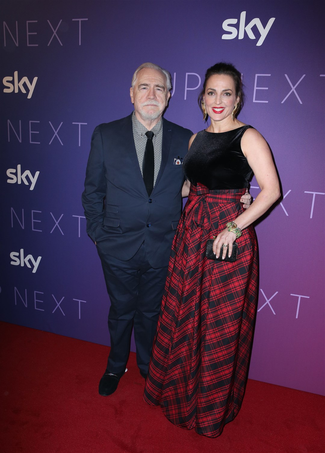 Brian Cox and his wife Nicole Ansari (Isabel Infantes/PA)
