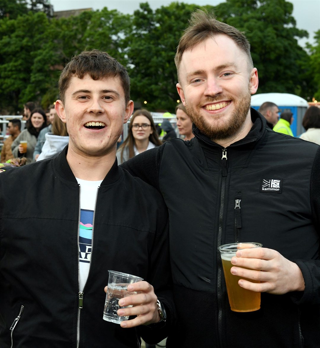 The Gathering Festival in the Northern Meeting Park 2022: Jake Pirie and Kieran Macpherson. Picture: James Mackenzie.