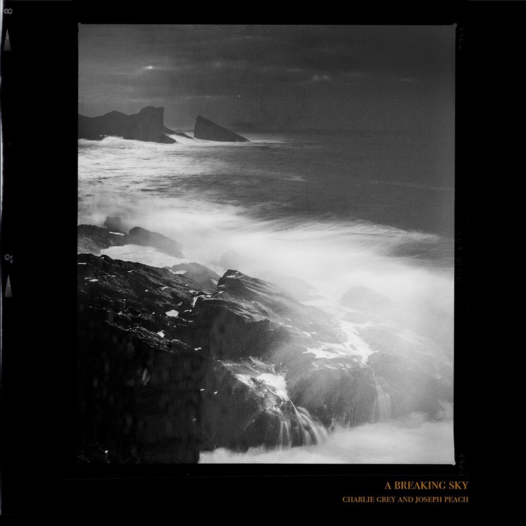 The cover of the pair's new album, which features Split Rock in Clachtoll, Sutherland.
