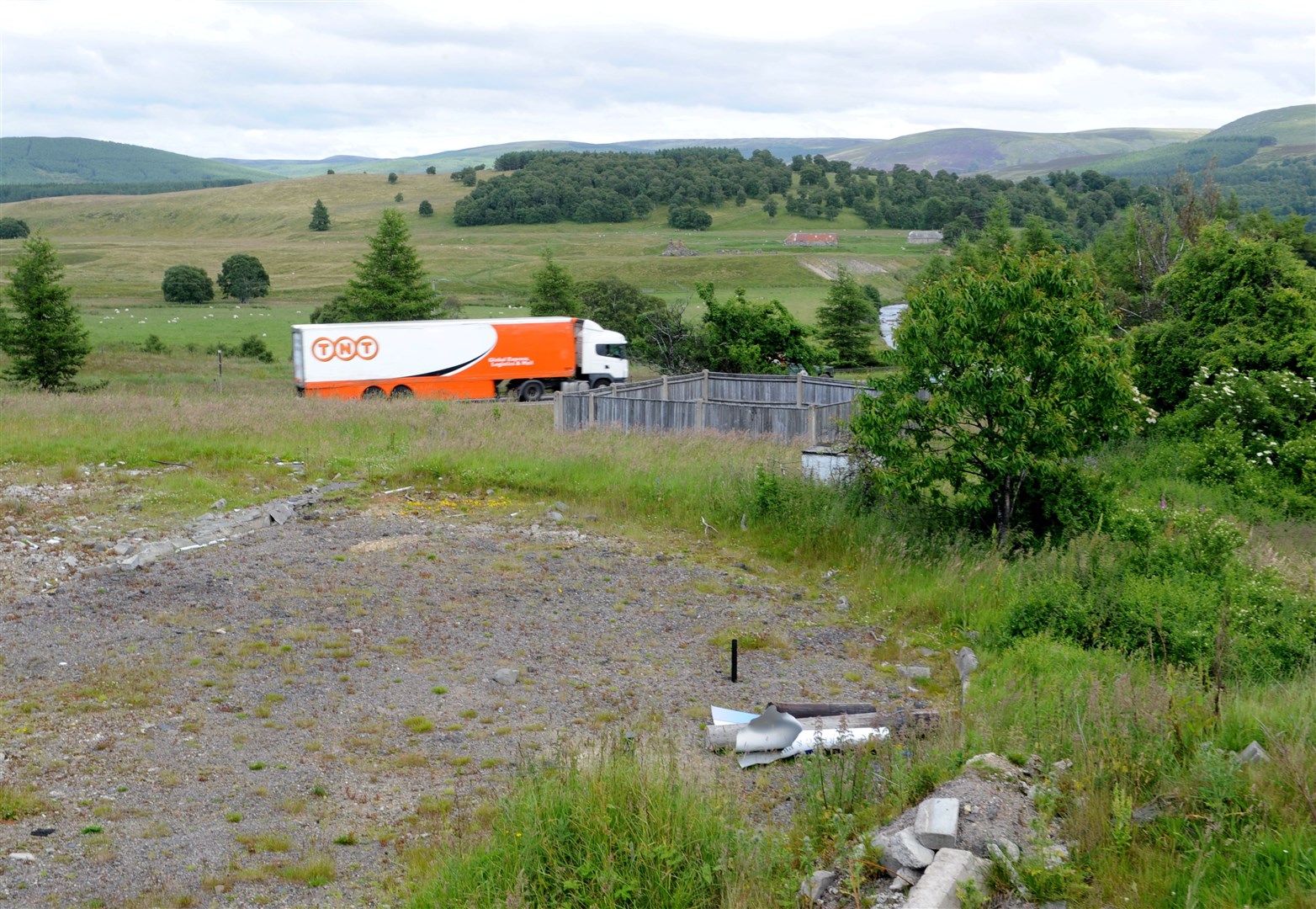 Site of the former Little Chef at Tomatin A9 junction which is earmarked for the development.