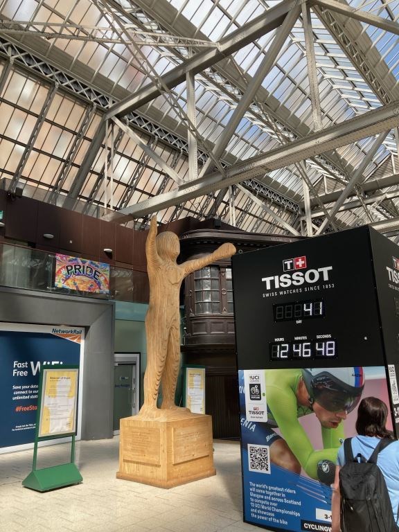 Beacon of Hope at Glasgow Central Station.