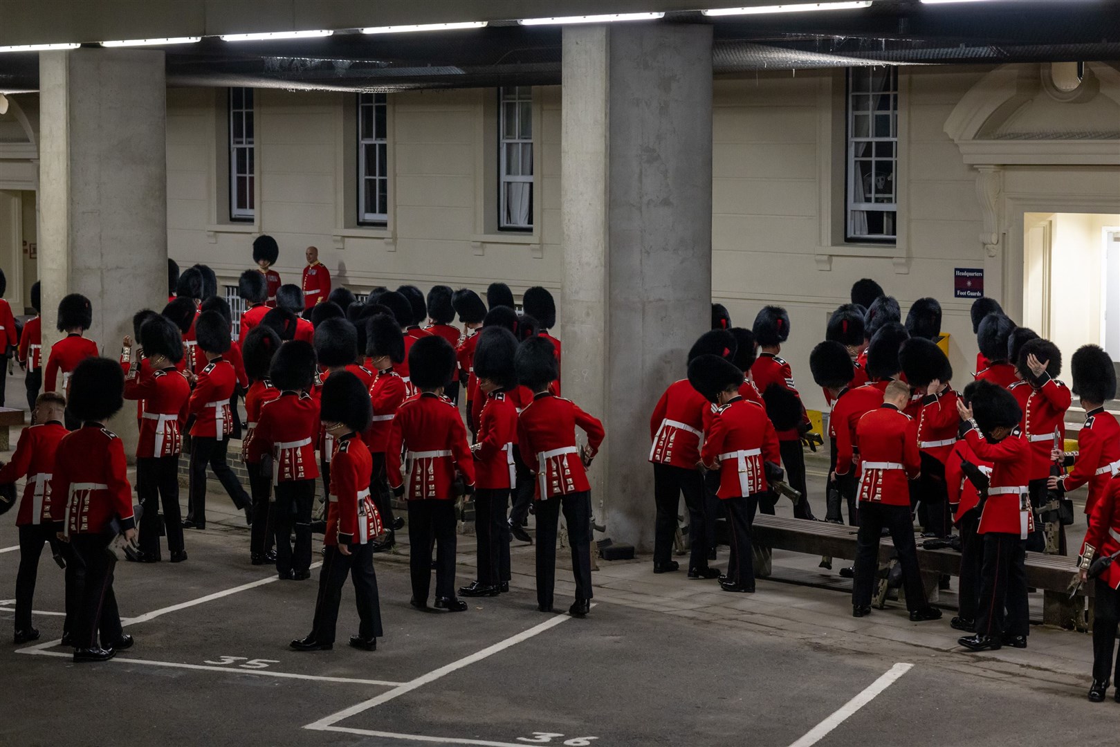 The rehearsal took place early in the morning (Corporal Paul Watson/MOD/PA)
