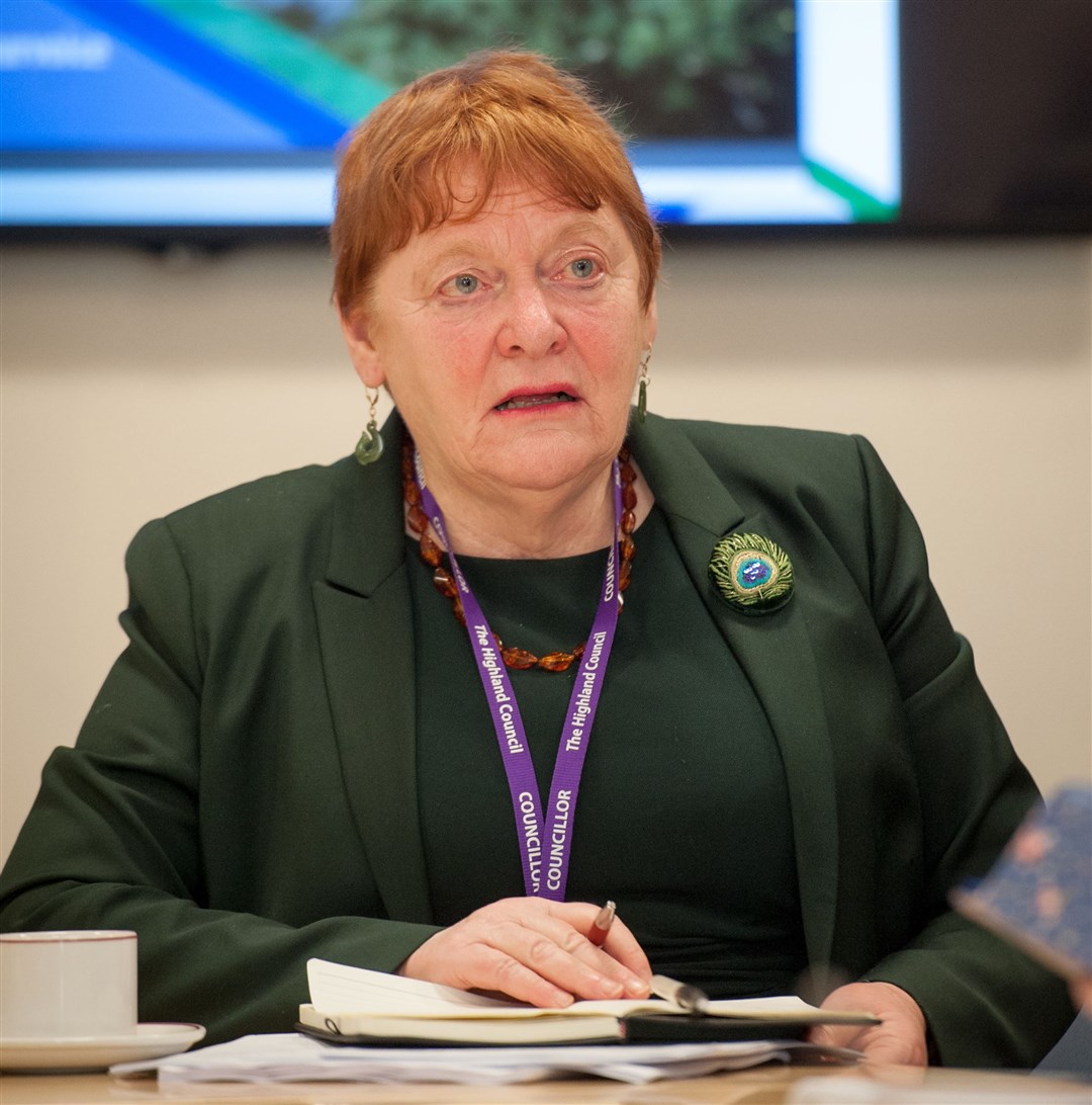 Councillor Margaret Davidson, Highland Council leader.