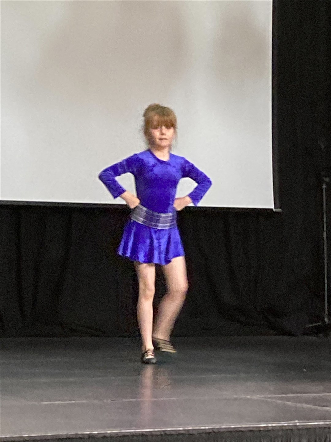Highland dancer Grace McPhee.at the fundraiser for the Haven Appeal.