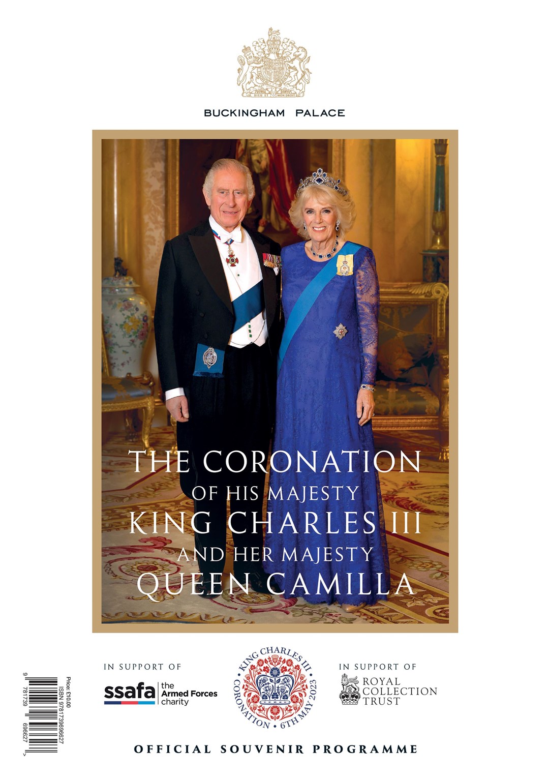 The the front cover of the official souvenir programme celebrating the coronation of King Charles III and the Queen Consort (Publications UK Ltd/PA)