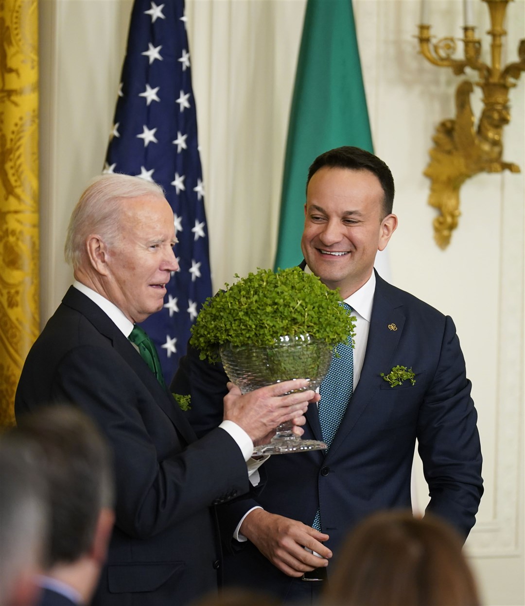 Taoiseach Leo Varadkar and US President Joe Biden (Niall Carson/PA)