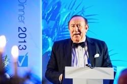 Andrew Neil addresses the conference.