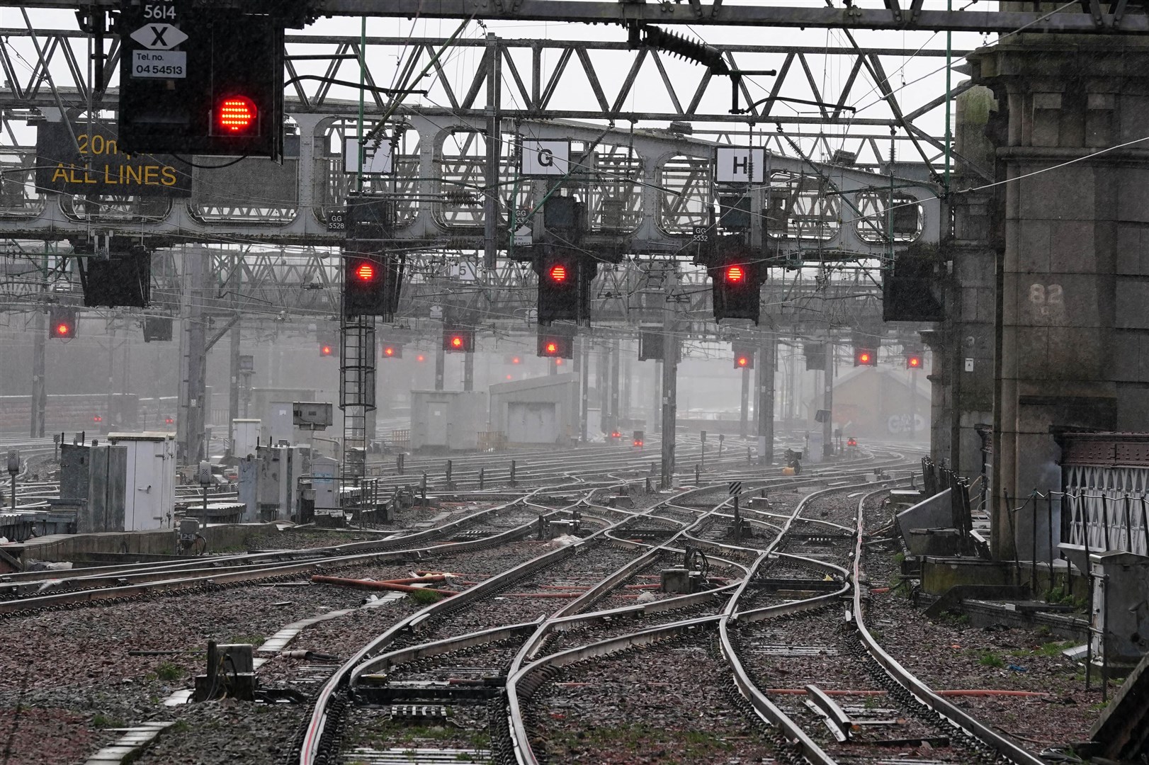 ScotRail will be operating a handful of services out of Glasgow Central station (Jane Barlow/PA)