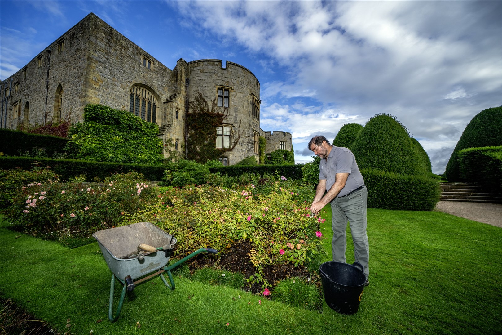 Dave Lock said he will miss the garden, the people, and the comradery of working at Chirk Castle (Peter Byrne/PA)