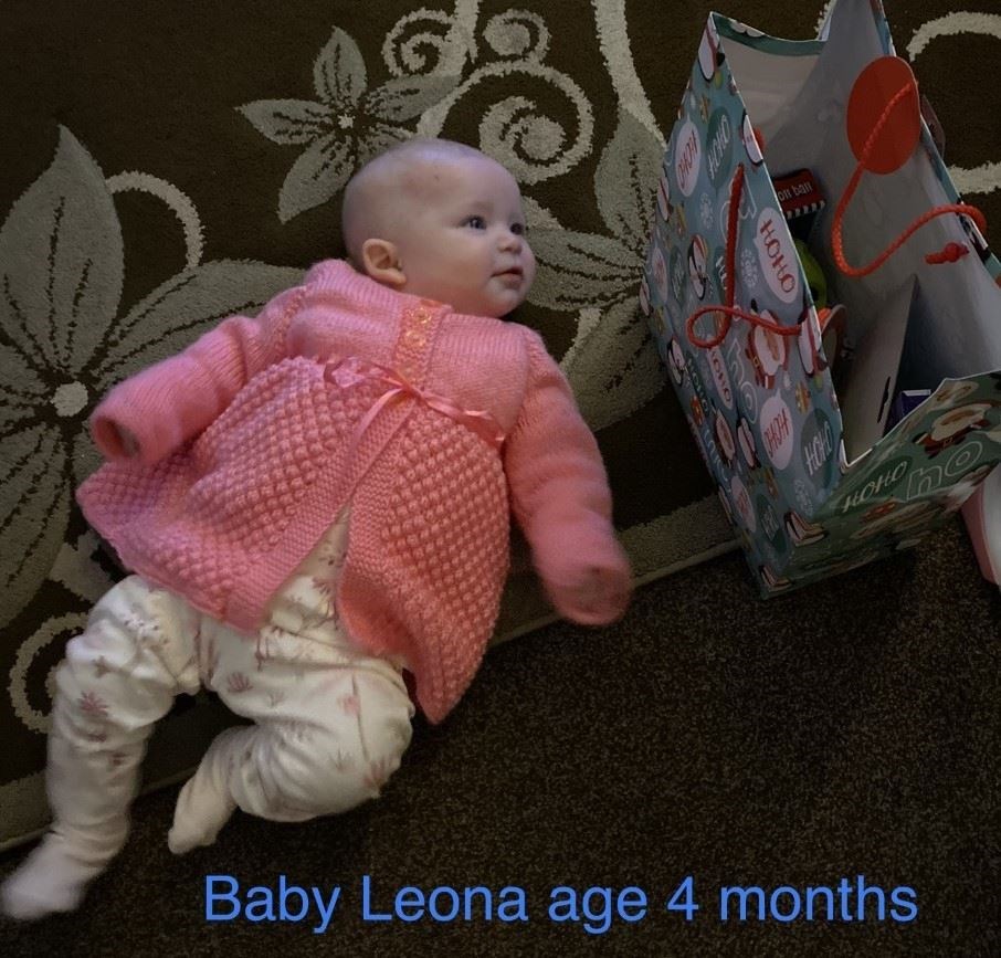 Four-month-old baby Leona was one of the youngest recipients.