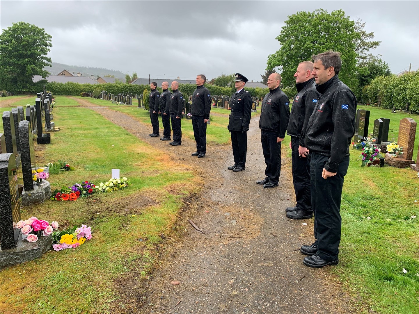 Fire service colleagues paid tribute to Roddy McLeod.