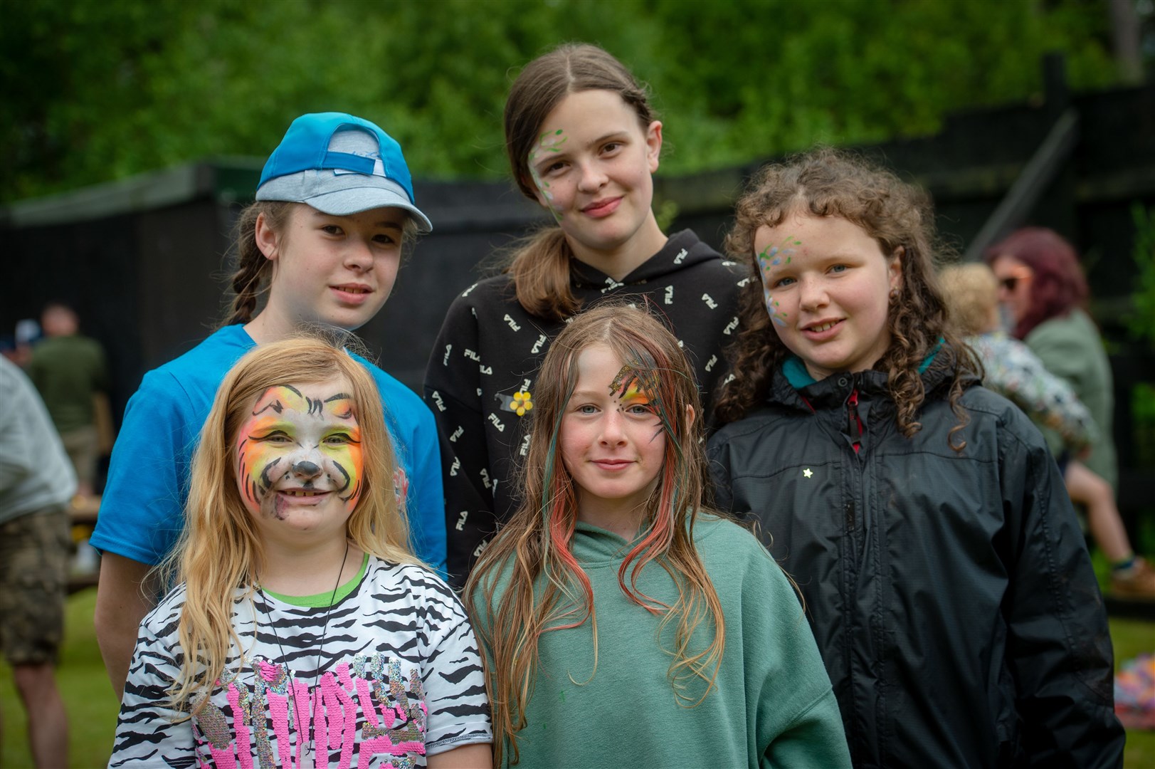 Sophie Thompson, Millie Dodds, Amber George, (front) .Brooke howden and Harriet Thompson. Picture: Callum Mackay..