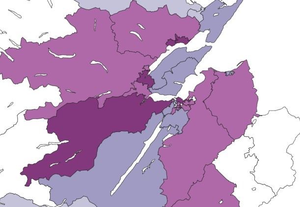 Highland Council's Covid-19 infection rate continues to rise. Picture: Public Health Scotland.