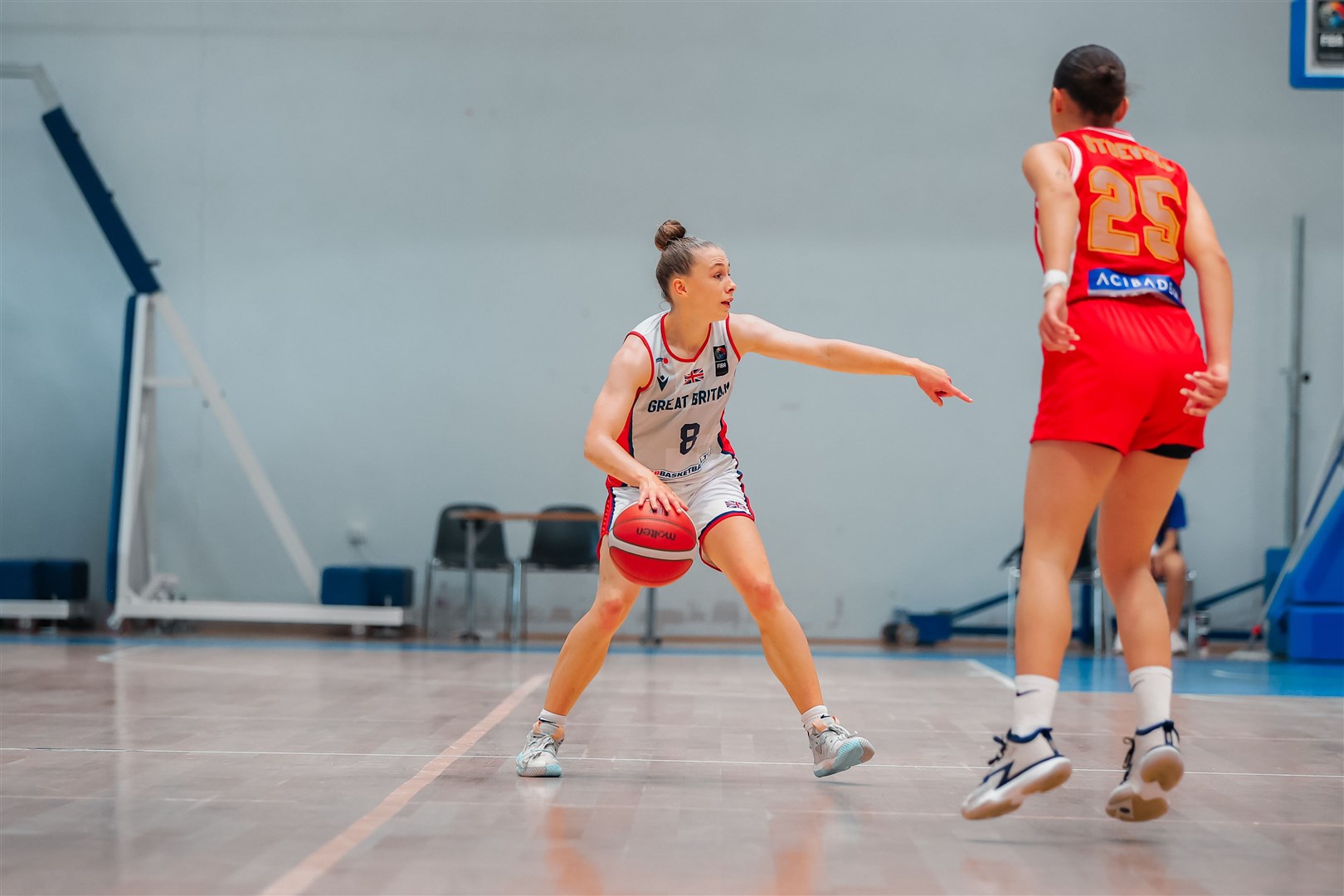 Zoe Sharpe in action for Great Britain