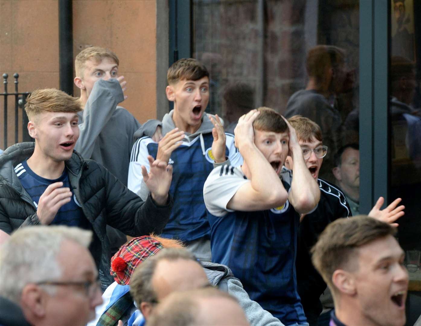 Local reaction to the Scotland v England game in the Euros.It was an intense! Picture: James Mackenzie