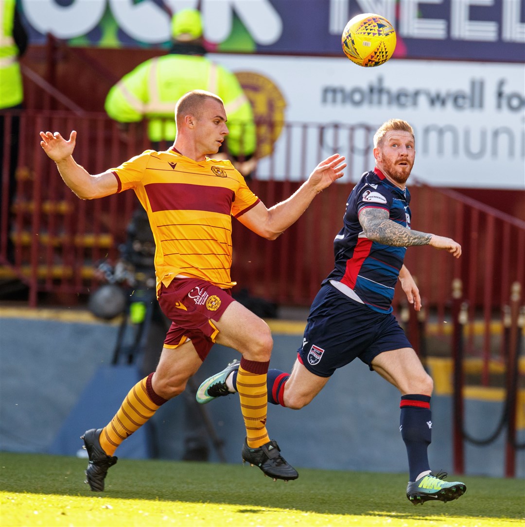 The 2-1 win over Motherwell last weekend was the 400th game Michael Gardyne has played for Ross County. Picture: Willie Vass