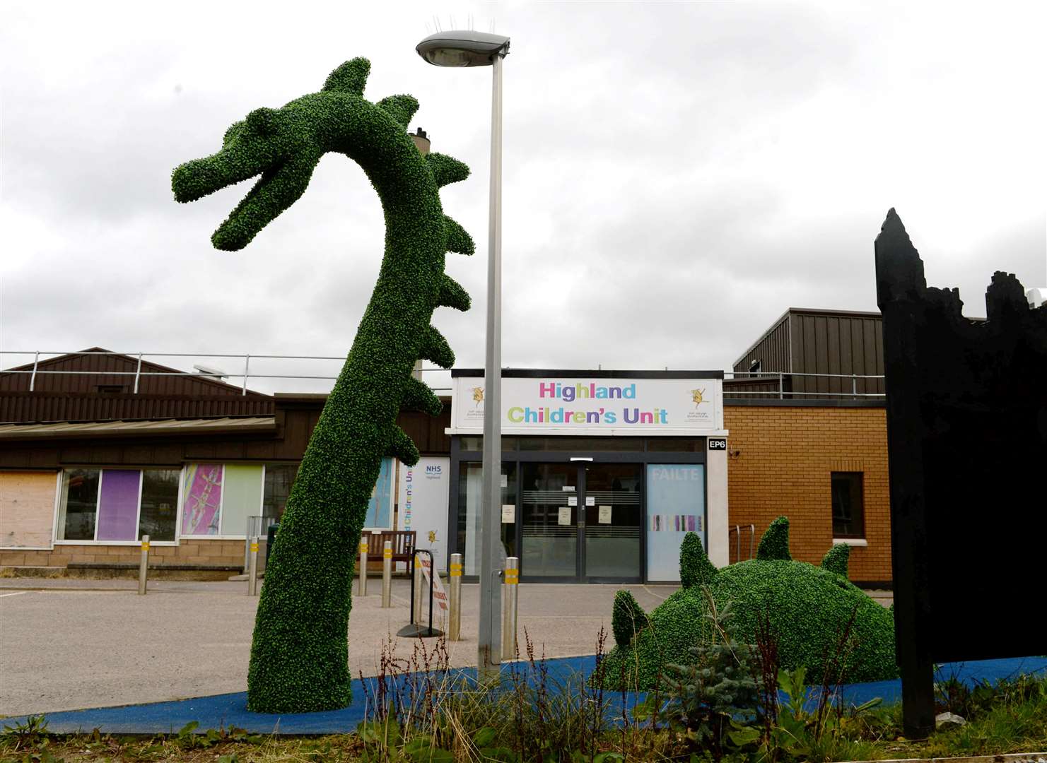 The entrance to the Highland Children's Unit at Raigmore Hospital.