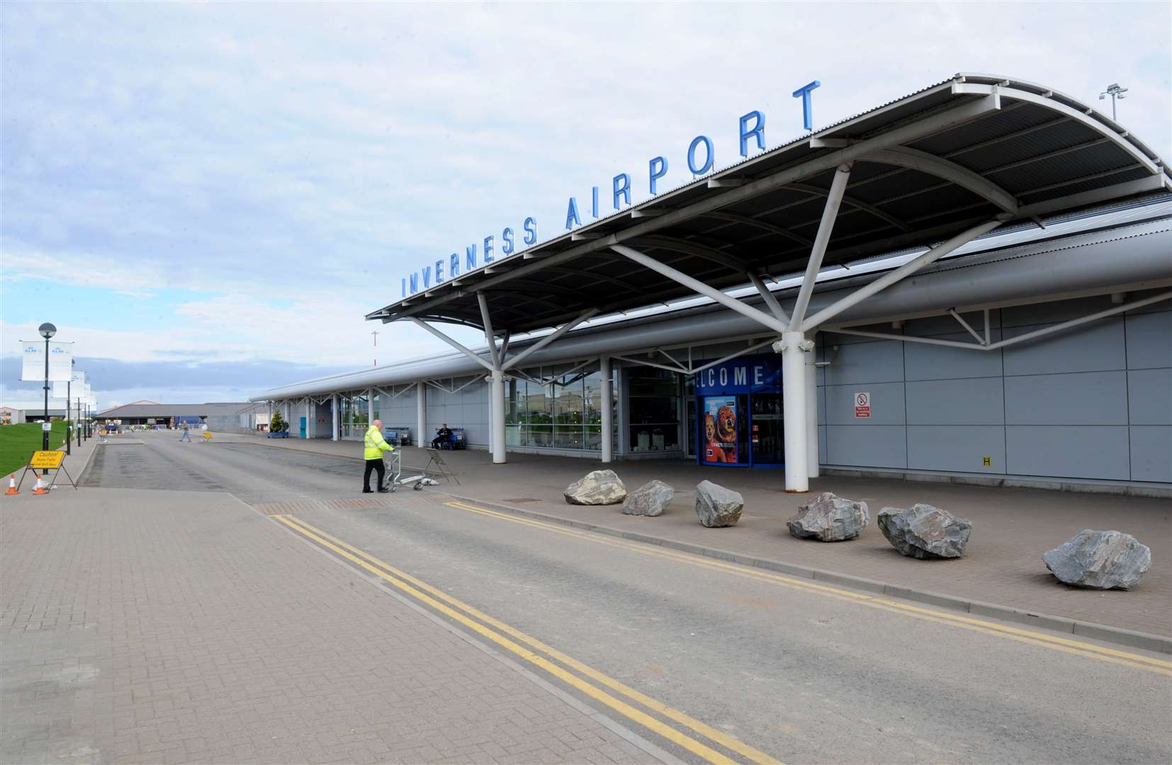 Hial, Inverness Airport which will eventually be connected by rail.