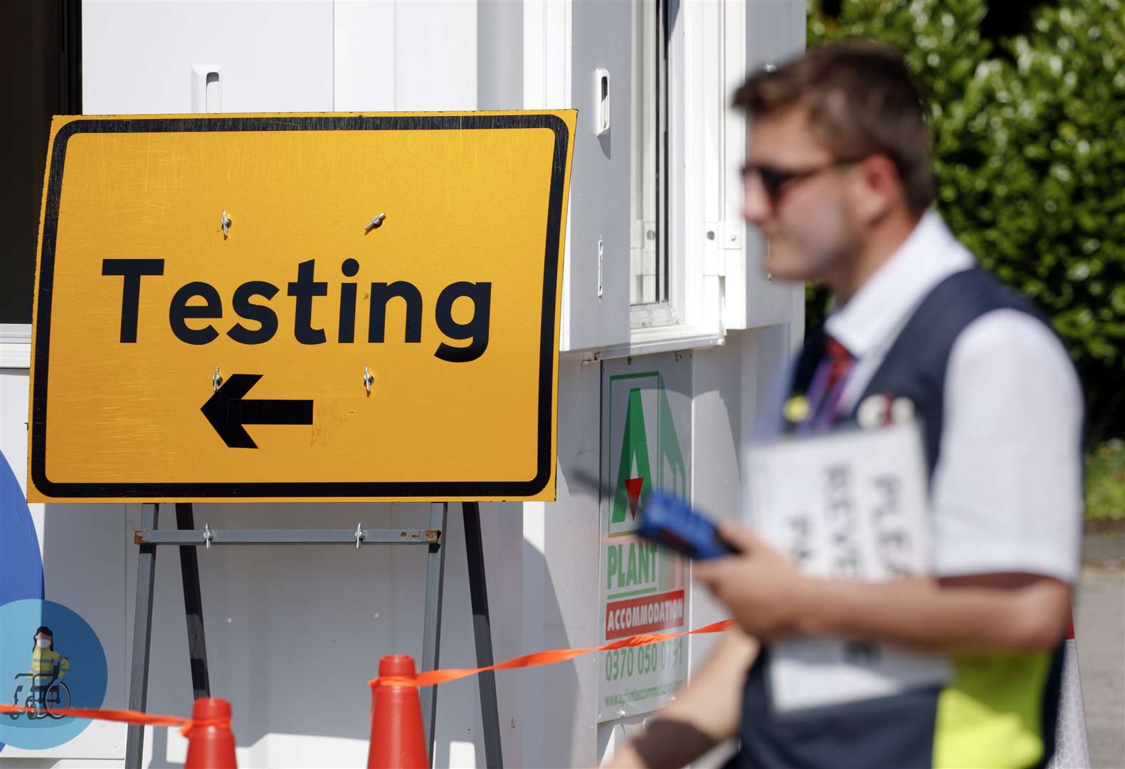 A testing centre at Bradford University in West Yorkshire (Danny Lawson/PA)
