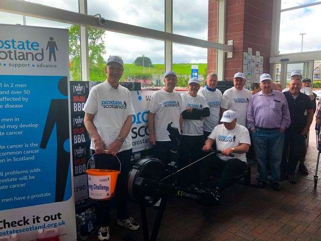 A rowing session in Tesco in Dingwall turned heads and raised more cash for the charity.