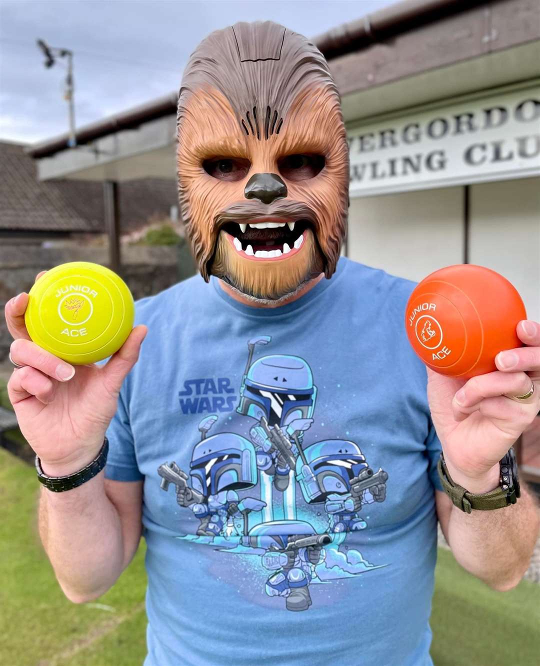 On Star Wars Day, this character fitted right in at the bowling in Invergordon. Picture: Park Primary
