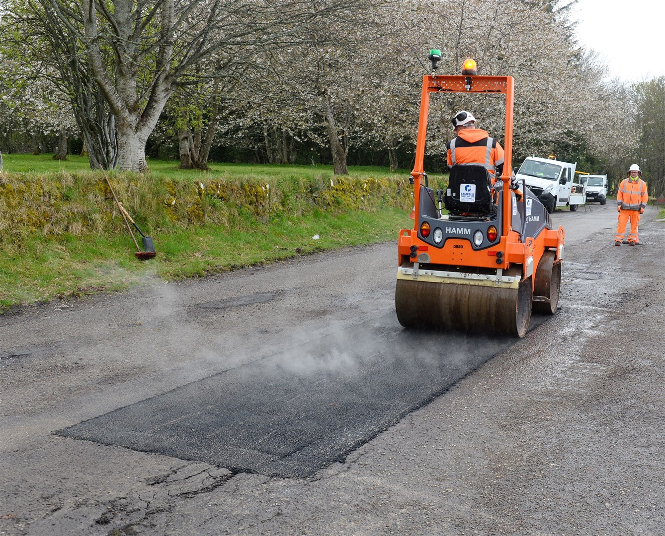 Potholes are being repaired, Highland Council has assured the public. Picture: Gary Anthony.