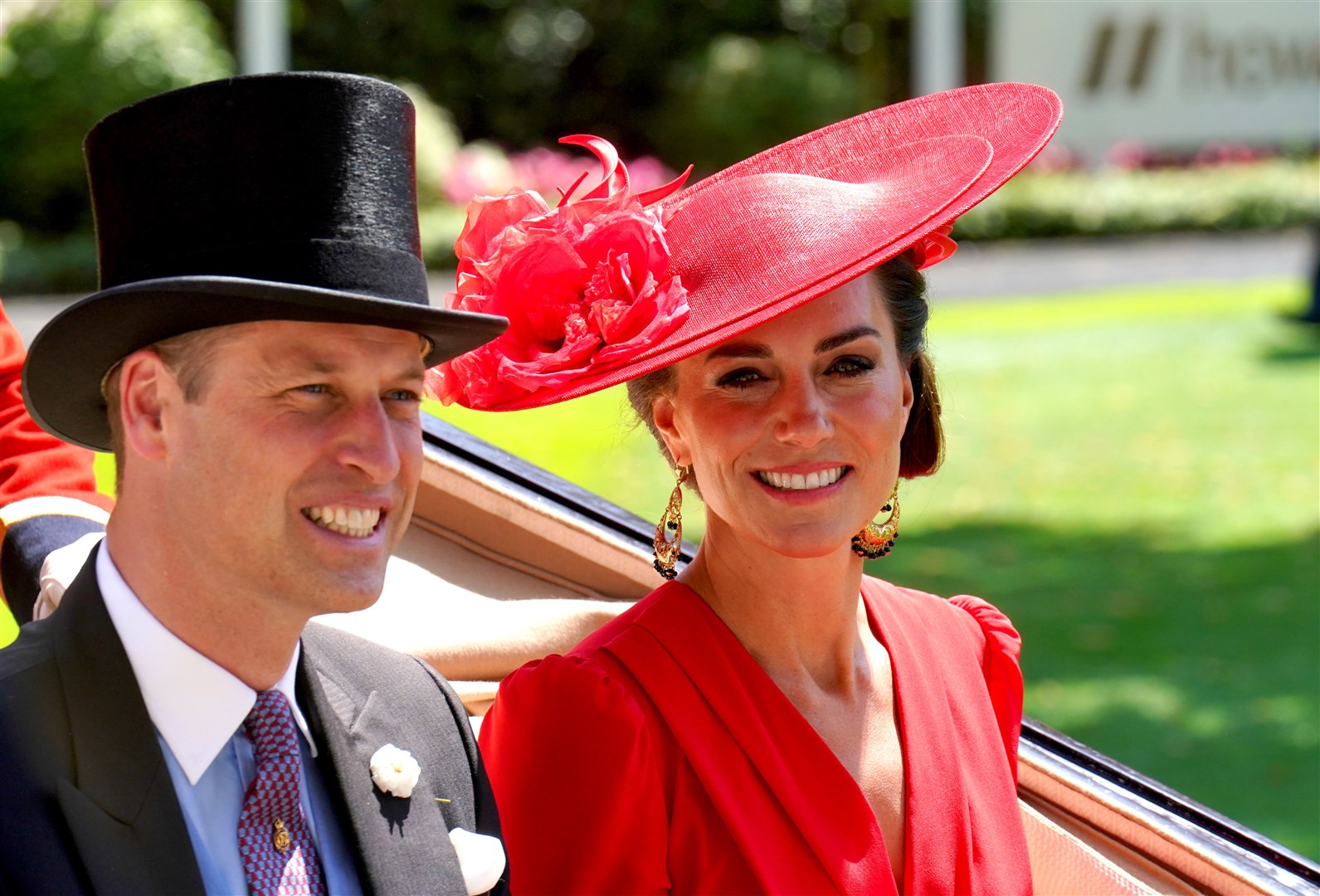 The Prince and Princess of Wales at Royal Ascot (Jonathan Brady/PA)
