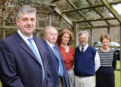 The Alliance Party of Scotland at its launch, from left, Richard Crawford, Dr Ken Brown, Denise Davis, Dr Thomas Gough and Pat Wells.
