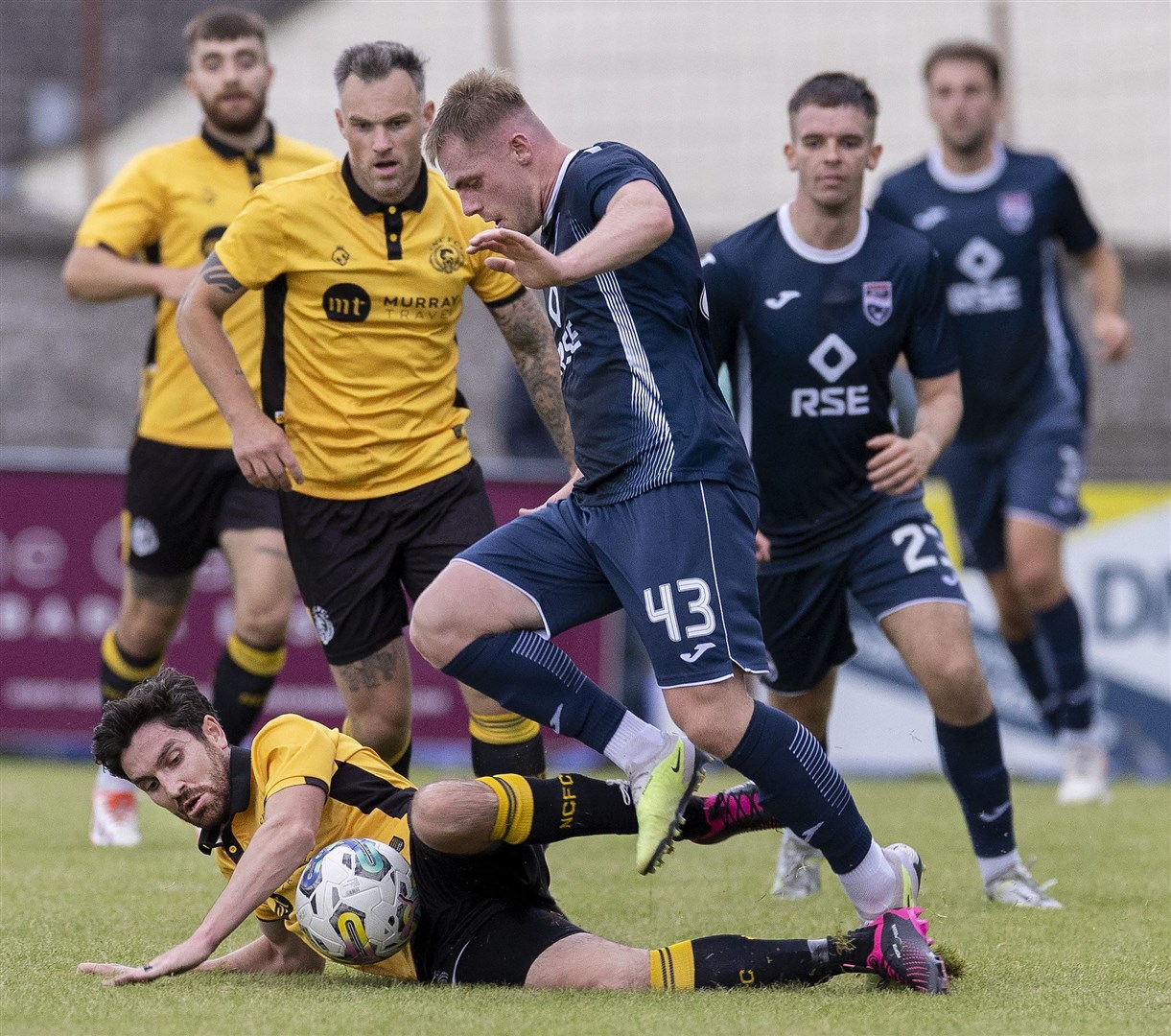 Josh Reid is looking forward to playing in front of his fellow Ross County fans for the first time in a competitive match. Picture: Ken Macpherson