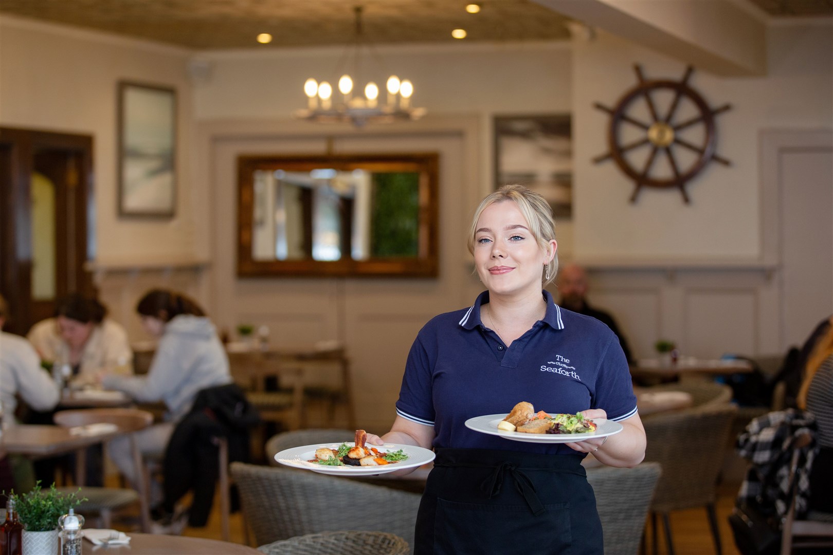 Freshly-caught seafood is served at The Seaforth in Ullapool.