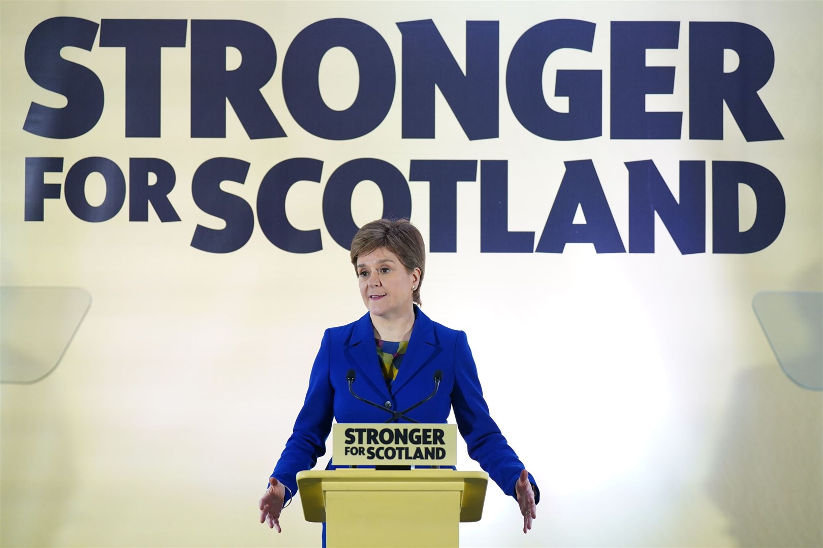 SNP leader Nicola Sturgeon has made clear her intention to use the next Westminster election as a de facto vote on independence (Jane Barlow/PA)