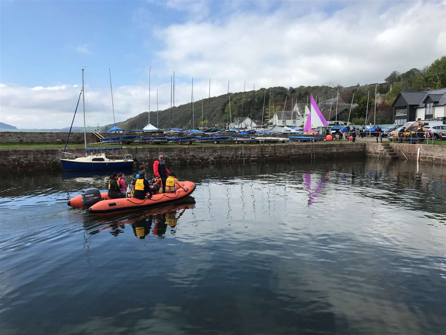 The fun day which was held at Chanonry Sailing Club.