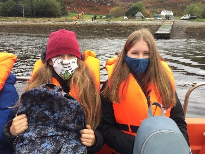 Ullapool Sea Savers Isle Martin trip. The group has been very active in and around the Wester Ross village and gained a national profile.