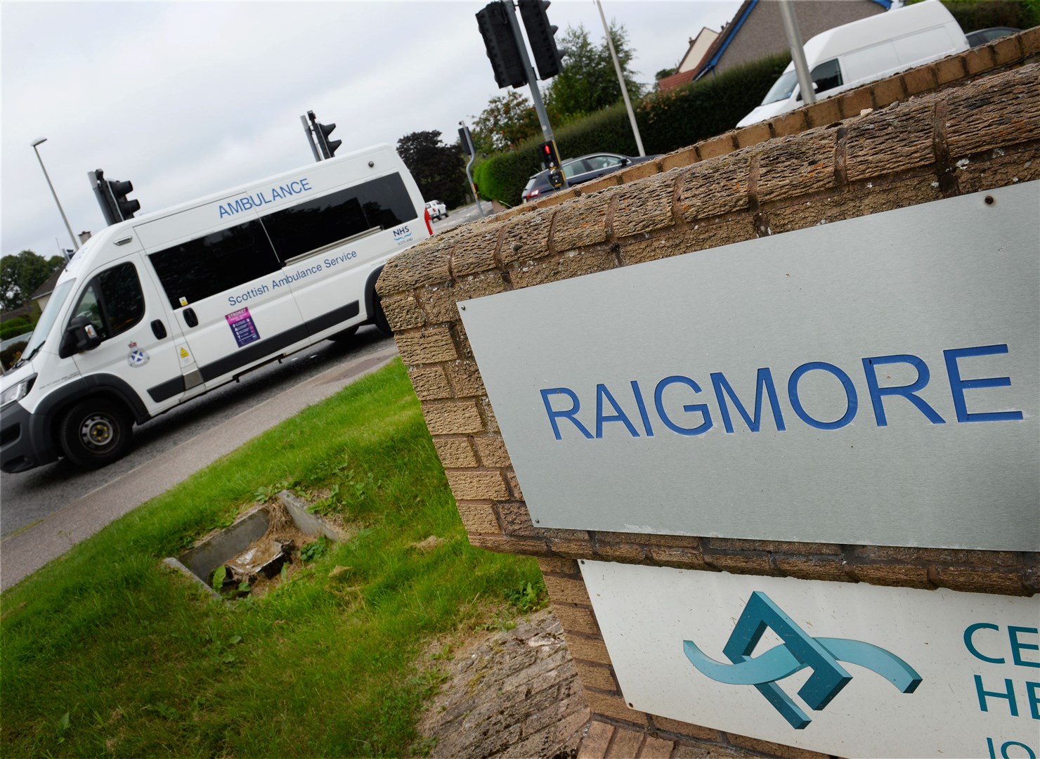 Raigmore Hospital ambulance health locator...Picture: Gary Anthony..