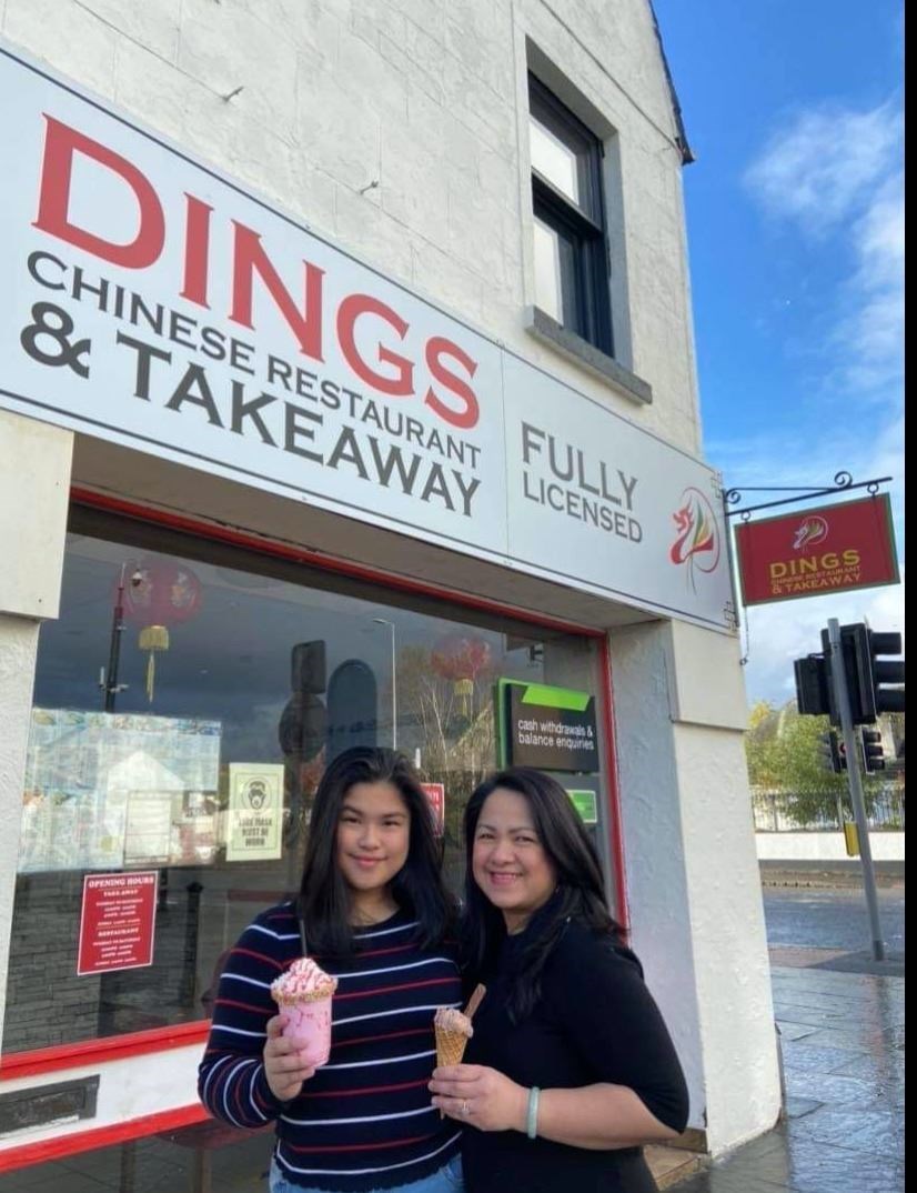 Lily Aquino and her daughter Patricia carry out a quality check on their ice new ice cream selection.