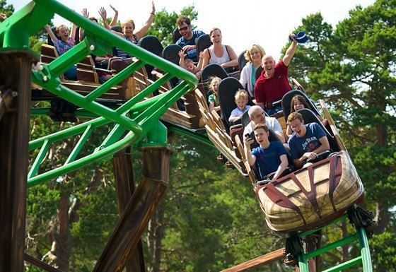 The Runaway Timber Train at Landmark Forest Adventure Park.