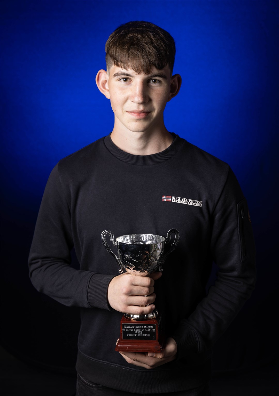 Andrew Mclaughlan won junior boxer of the year at Highland Boxing Academy's 2022/23 awards night.