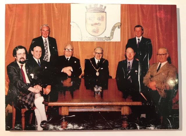 The last Cromarty Town Council in 1975.