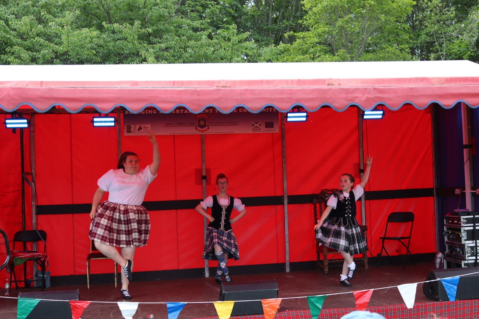 Highland dancers provided entertainment.