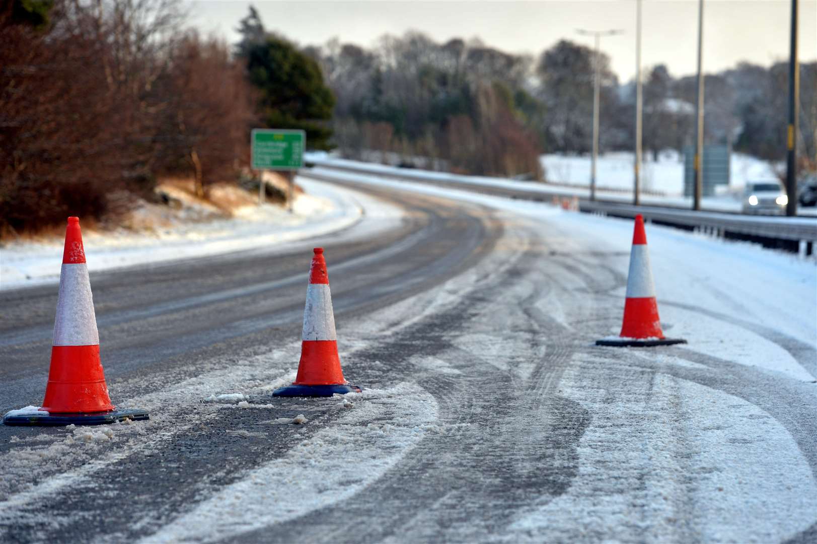 The A9 has been closed in both directions but has since reopened.
