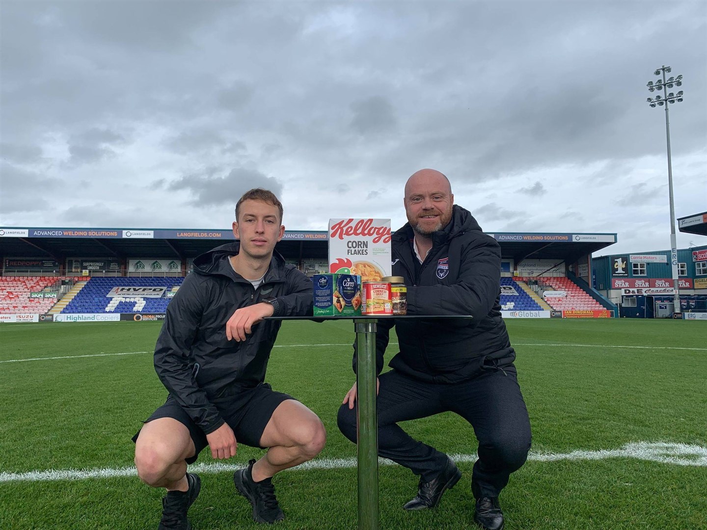 Steve Ferguson (right) and Harry Paton backed the appeal at Ross County today.