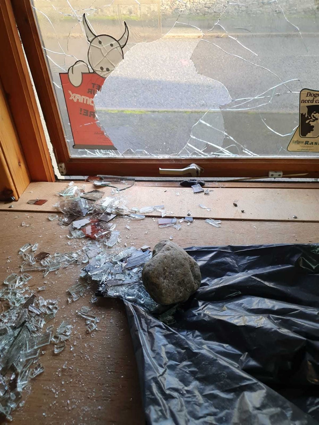 Easter Ross Vets posted this picture following the break-in.