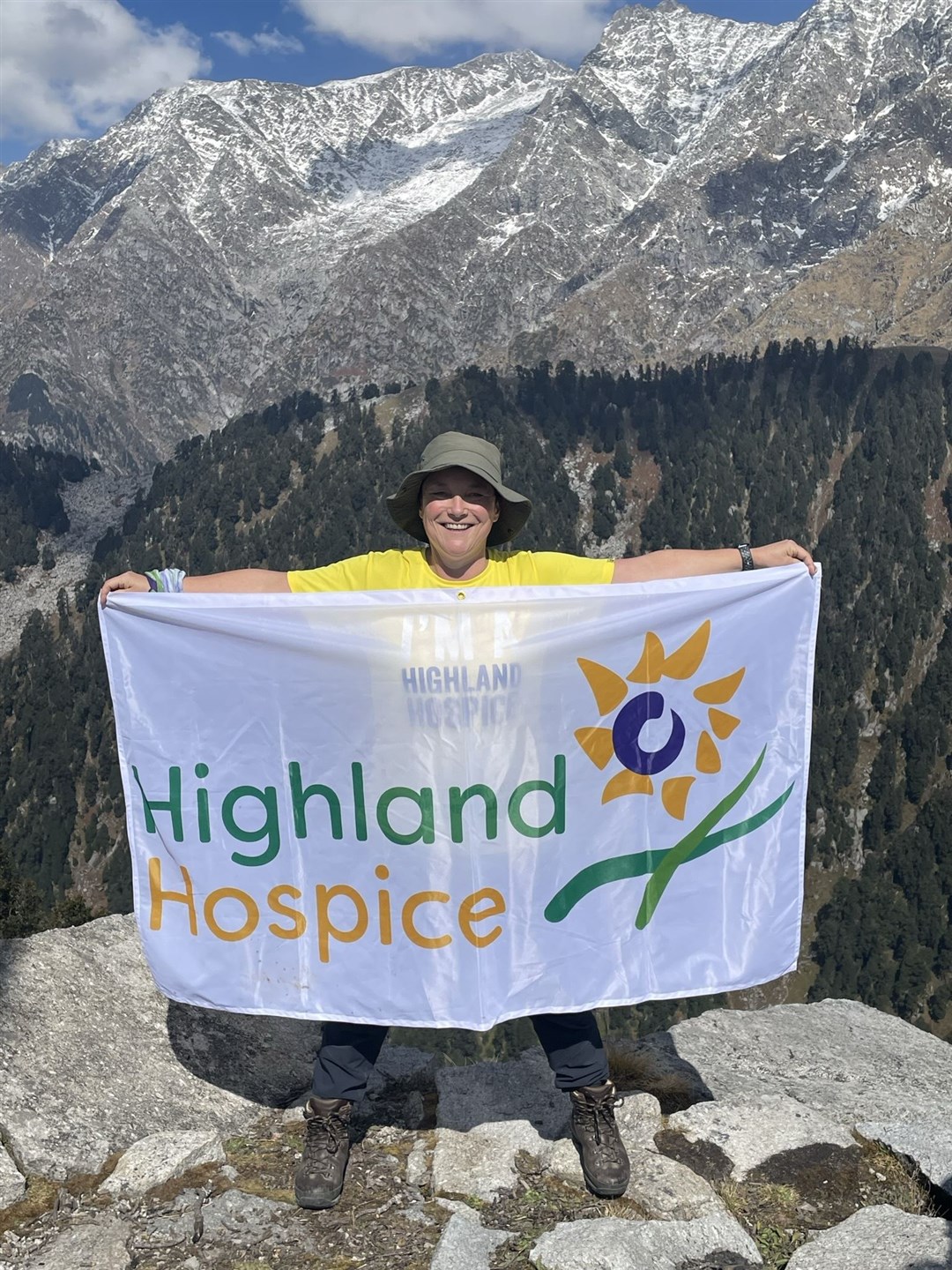 Flying the hospice flag.