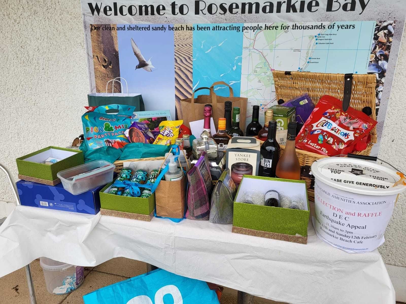 Businesses and well-wishers came forward to support a fundraising raffle.