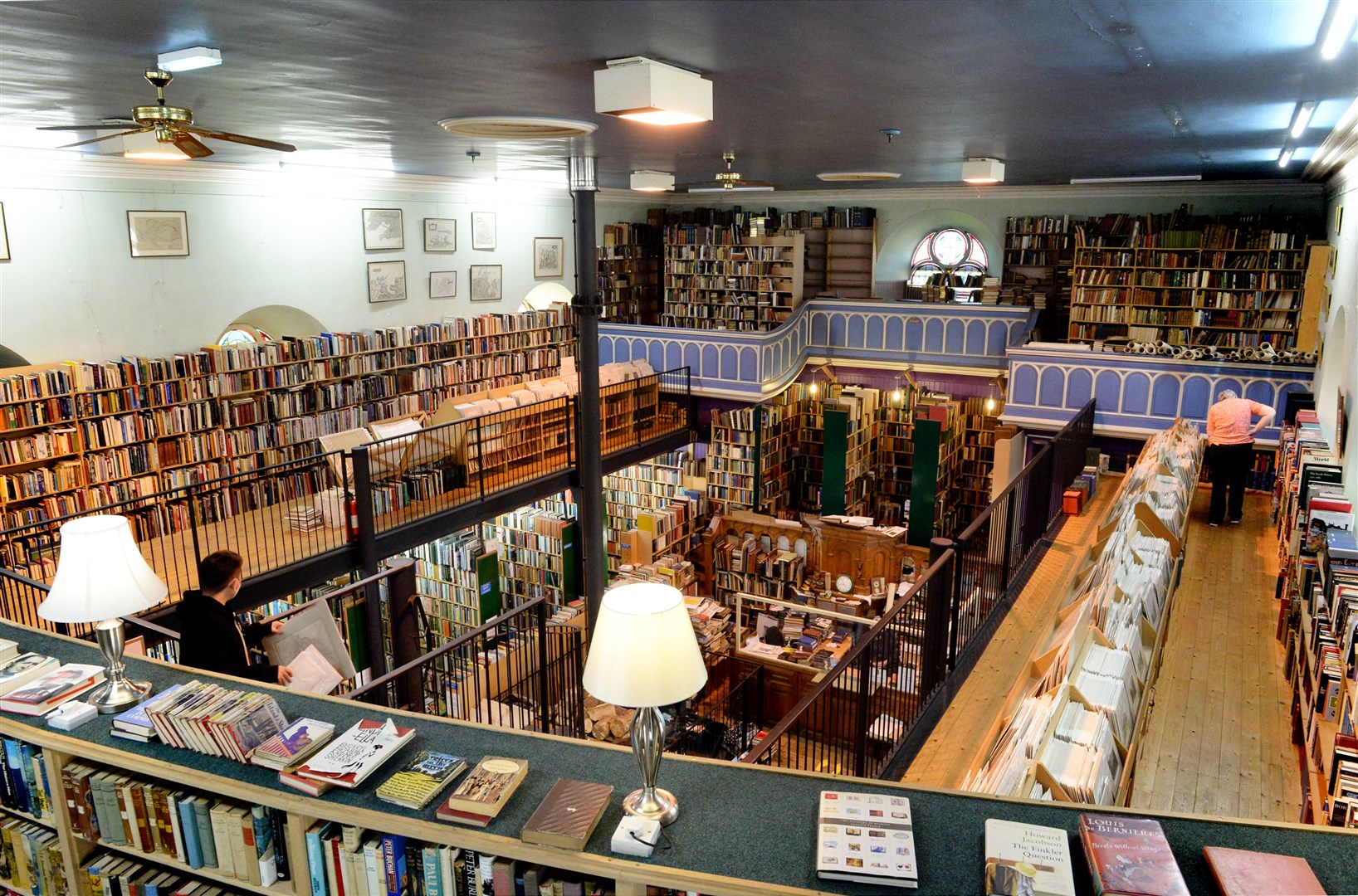 Leakey's Bookshop is the second biggest second hand bookshop in Scotland. Picture: James Mackenzie.