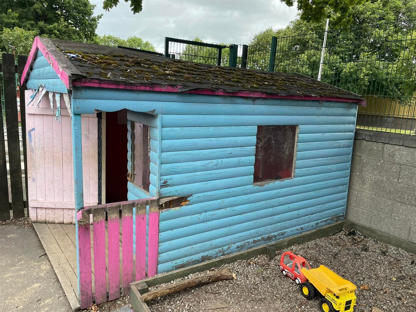 The nursery is looking for a community minded joiner to help fix its hut problem. Picture: South Lodge Nursery