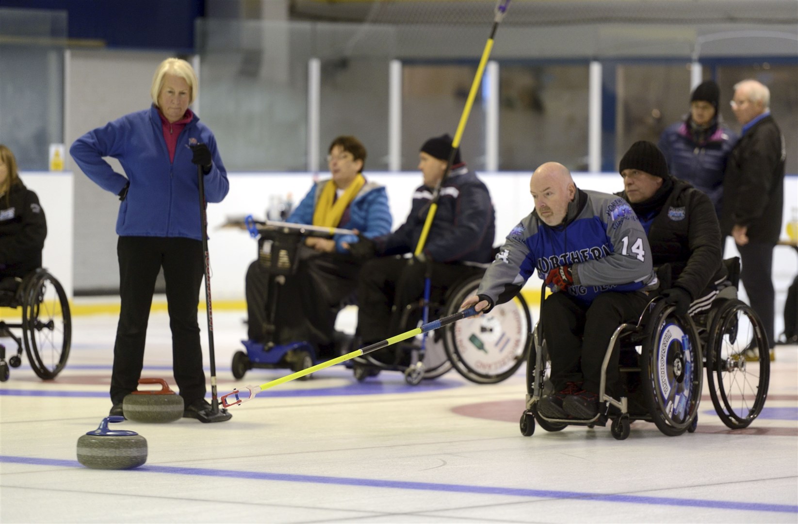 Highland Wheelchair Curling Triples Competition Oct 2019...Picture: James MacKenzie..